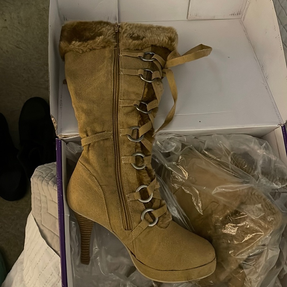 Tan boots
